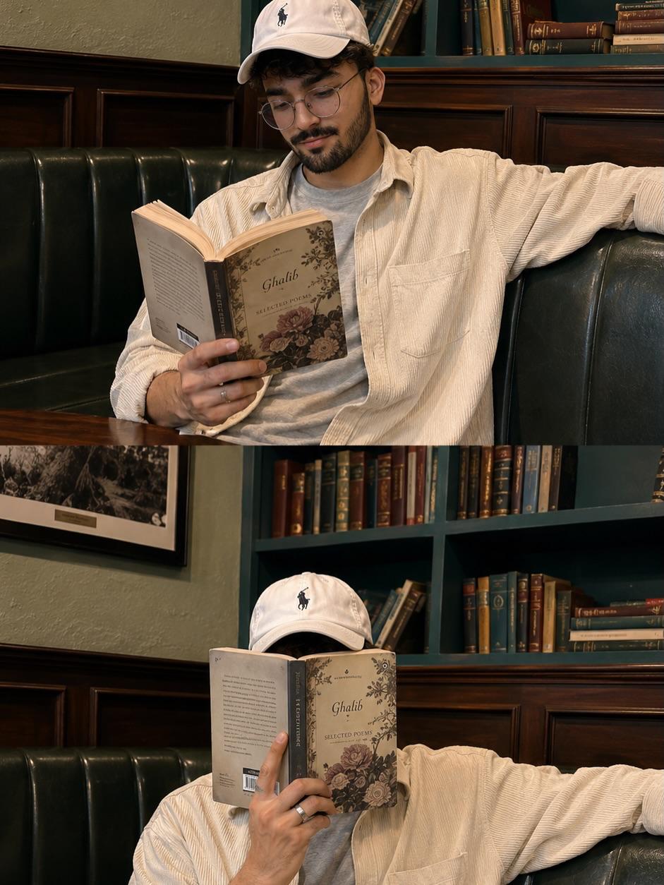 Library book reading